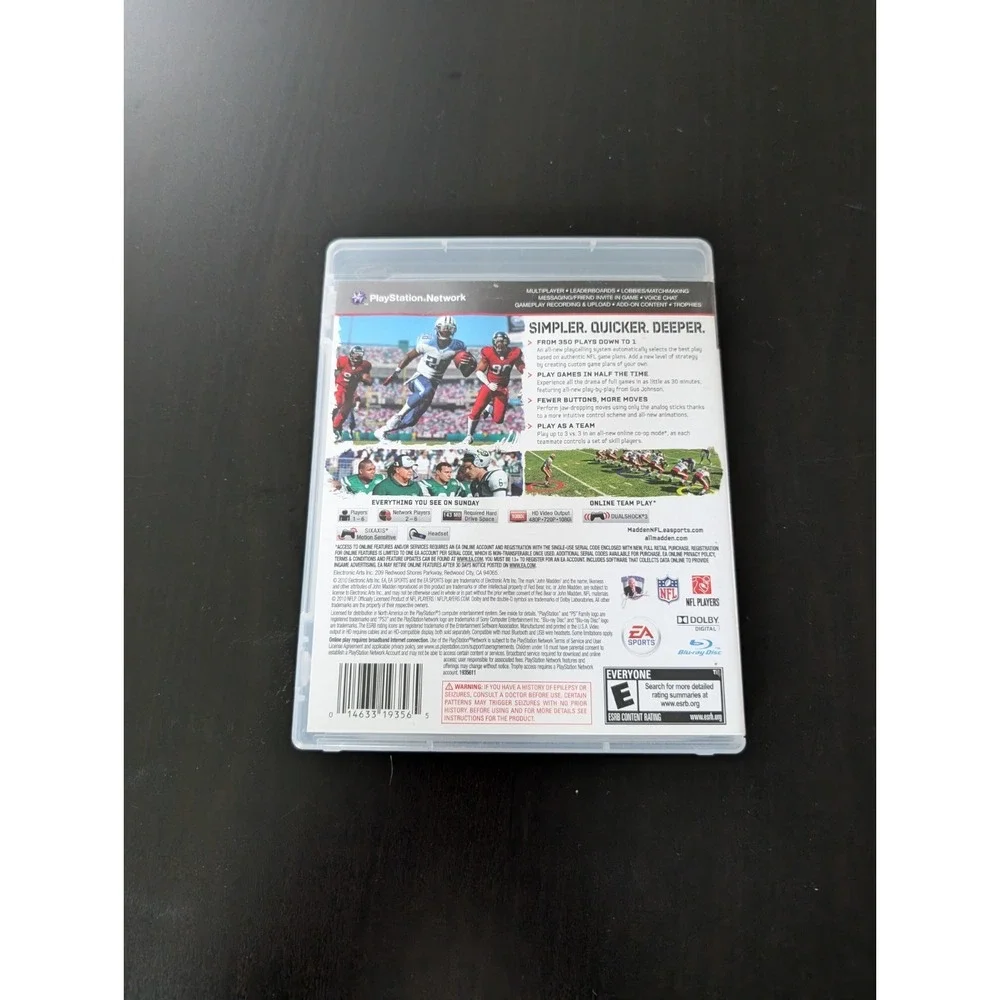 PS3 Madden NFL 11 Playstation 3 game CIB Complete w/ Manual‎